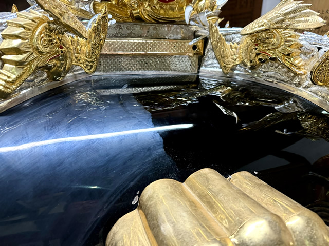 屋台屋根磨き02