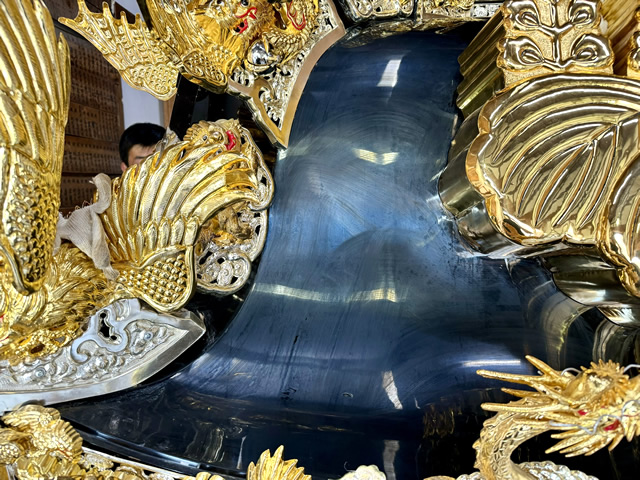 屋台屋根磨き03