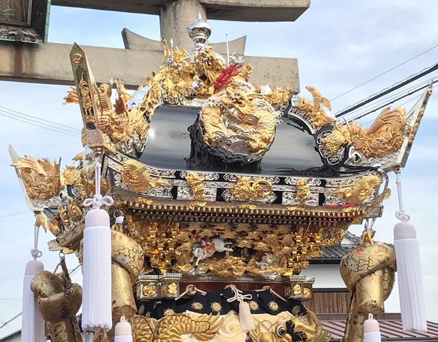 魚吹八幡神社 津市場北屋台<br data-eio=