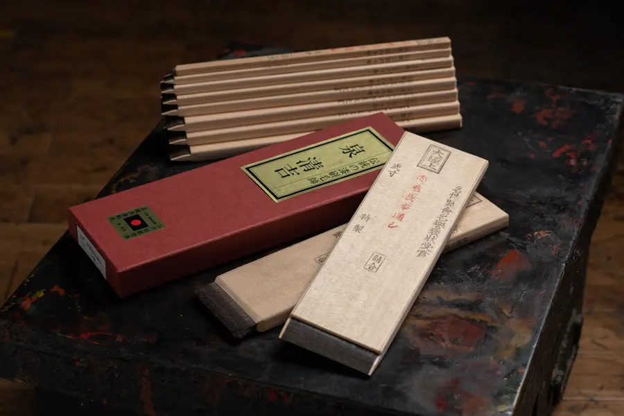［未使用］漆刷毛　泉清吉製 獅子頭 仏壇 修理 漆塗り 祭り 砂川仏檀店 砂川漆工芸 兵庫 姫路｜刷毛